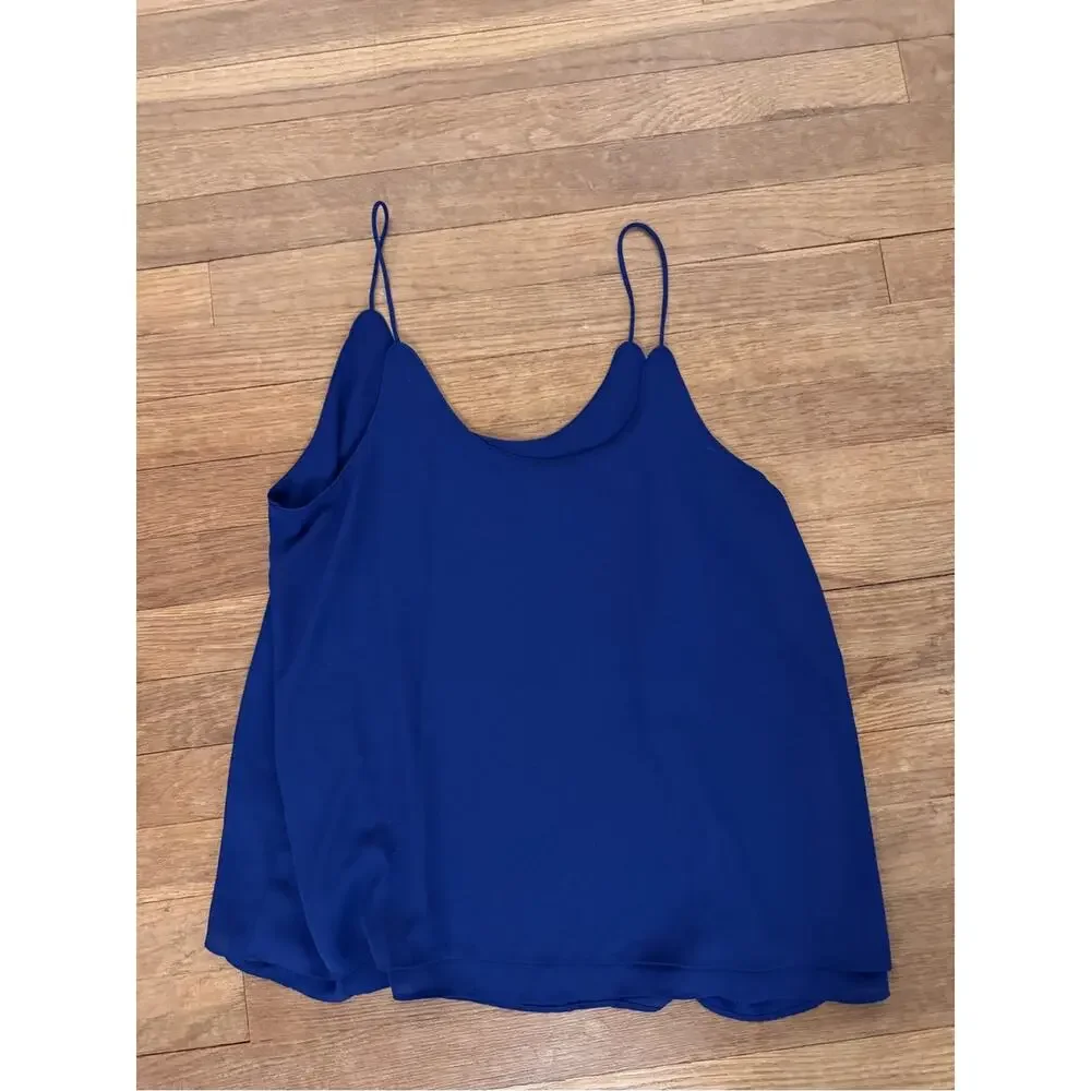 Harper Heritage Women's Blue Layered Cami Tank Top - Size M  b22